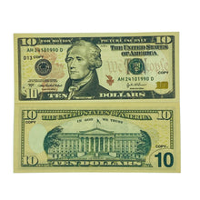 Load image into Gallery viewer, 100 Pcs 6 Type Mix Prop Money-Double Sided Full Print Play Game Dollar