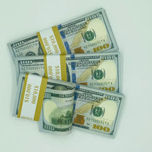 Load image into Gallery viewer, 400 Pcs $100 Prop Movie Money Replica Double Sided Looks Real Full Printed