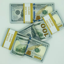 Load image into Gallery viewer, 200 Pcs $100 Prop Movie Money Replica Double Sided Looks Real Full Printed