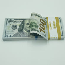 Load image into Gallery viewer, 300 Pcs $100 Realistic Prop Money Double Sided Looks Real Full Printed