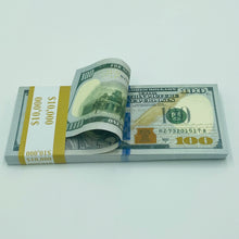 Load image into Gallery viewer, 400 Pcs $100 Prop Movie Money Replica Double Sided Looks Real Full Printed
