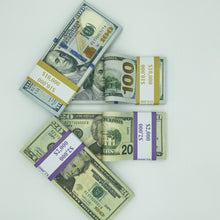 Load image into Gallery viewer, Prop Money Replica Double Sided Full Print Fake 400 Pcs $100,$20