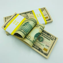 Load image into Gallery viewer, 400 Pcs $10 Replica Prop Money Double Sided Full Printed Stack