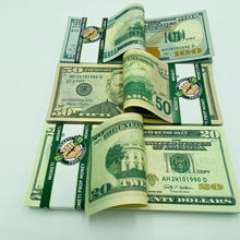 Load image into Gallery viewer, 100 Pcs Mix Prop Money Double Sided Full Print Dollar Play Game Stack $100,$50,$20