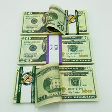 Load image into Gallery viewer, 8.000 Dollar $20 Prop Movie Money-Double Sided Looks Real Full Printed Stack