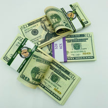 Load image into Gallery viewer, 2.000 Dollar $20 Prop Movie Money-Double Sided Looks Real Full Printed Stack