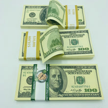 Load image into Gallery viewer, Double Sided Old US Dollar Prop Money 100 pcs $100 Game Money Looks Real