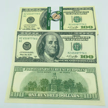 Load image into Gallery viewer, Double Sided Old US Dollar Prop Money 100 pcs $100 Game Money Looks Real