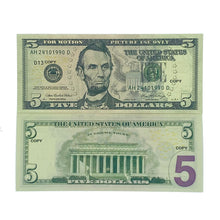 Load image into Gallery viewer, 25 Pcs 6 Different Type Mix Prop Money-Double Sided Full Print Play Game Dollar
