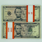 200 Pcs $5 Prop Movie Money-Double Sided Looks Real Full Printed Stack