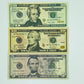 3 Type Mix Prop Money-Double Sided Full Print Fake 400 Pcs $20,$10,$5