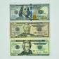 200 Pcs Mix Prop Money Double Sided Full Print  Dollar Play Game Stack $100,$50,$20