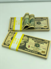 Load image into Gallery viewer, 3.000 Dollar $10 Prop Money-Double Sided Full Printed Stack
