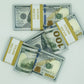 300 Pcs $100 Realistic Prop Money Double Sided Looks Real Full Printed