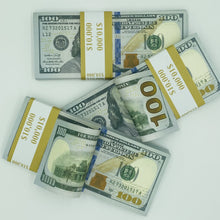 Load image into Gallery viewer, 400 Pcs $100 Prop Movie Money Replica Double Sided Looks Real Full Printed
