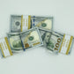 400 Pcs $100 Prop Movie Money Replica Double Sided Looks Real Full Printed