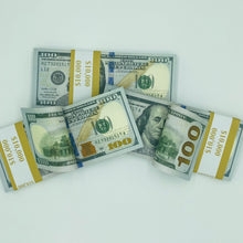 Load image into Gallery viewer, Realistic Prop Money Double Sided Looks Real Full Printed 100 Pcs $100
