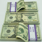 Prop Money 300 Pcs $20 Double Sided Looks Real Full Printed Stack