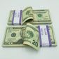 Prop Money 300 Pcs $20 Double Sided Looks Real Full Printed Stack