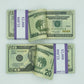 200 Pcs $20 Realistic Prop Money Double Sided Looks Real Full Printed Stack