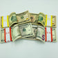 Prop Money Replica Double Sided Full Print Fake 100 Pcs $10,$5