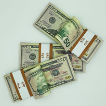 Load image into Gallery viewer, 300 Pcs 50 US Dollar Replica Prop Money Double Sided Full Printed
