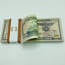 Load image into Gallery viewer, 100 Pcs 50 US Dollar Replica Prop Money Double Sided Full Printed
