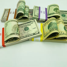 Load image into Gallery viewer, Prop Money Replica Double Sided Full Print Fake 400 Pcs $50,$20,$10,$5
