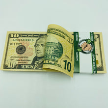 Load image into Gallery viewer, 1.000 Dollar $10 Prop Money-Double Sided Full Printed Stack
