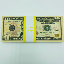 Load image into Gallery viewer, 1.000 Dollar $10 Prop Money-Double Sided Full Printed Stack
