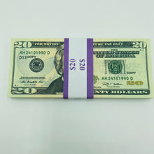 Load image into Gallery viewer, 8.000 Dollar $20 Prop Movie Money-Double Sided Looks Real Full Printed Stack
