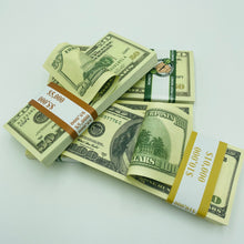 Load image into Gallery viewer, Old US Dollar Prop Money 100 pcs Mix $100 $50 Fake Money 2 Side Looks Real

